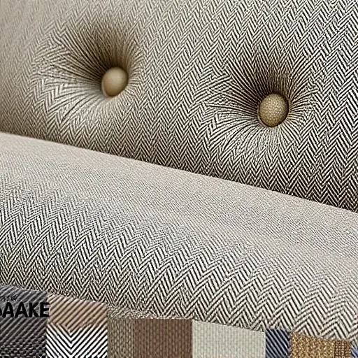 Generate a creative image for 'Sofa Repair in Al Markh' featuring a close-up of high-quality sofa upholstery fabric, highlighting various textures and colors perfect for reupholstery, suitable for alt description. Sofa Repair in Al Markh Sofa Repair Bahrain