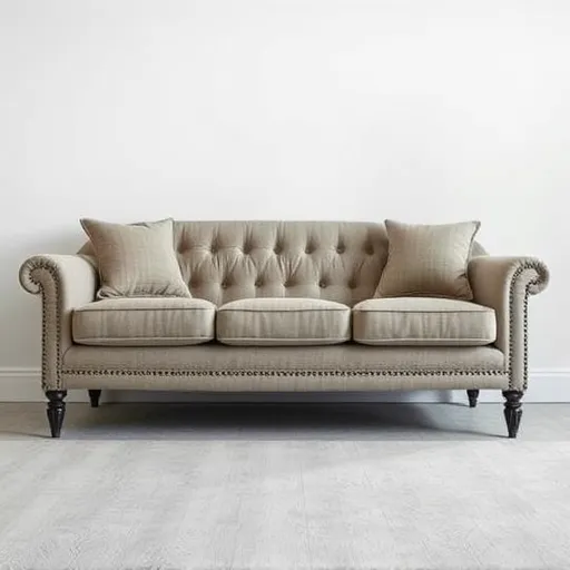 Generate an image of a well-upholstered sofa with a focus on fabric texture and detail, suitable for use as an alt description, without any text. Sofa Repair in Jidd Ali Sofa Repair Bahrain