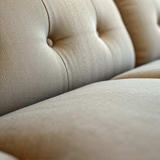 Generate an artistic image showcasing a close-up of high-quality sofa upholstery fabric, emphasizing texture and color variations, suitable for alt description. Sofa Service in Bilad al Qadim Sofa Repair Bahrain