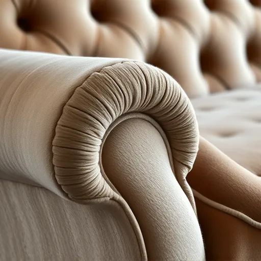 Sofa Service in Bu Ashirah An elegant close-up of a plush sofa with intricate upholstery details. This image should capture the texture and color of the fabric, ideal for use as an alt description. Sofa Service in Bu Ashirah Sofa Repair Bahrain