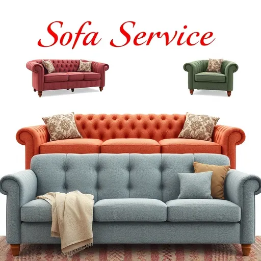 Design a transparent image for 'Sofa Service in Halah' that features various sofa upholstery fabrics displayed elegantly, which can also be used as an alt description. Sofa Service in Halah Sofa Repair Bahrain