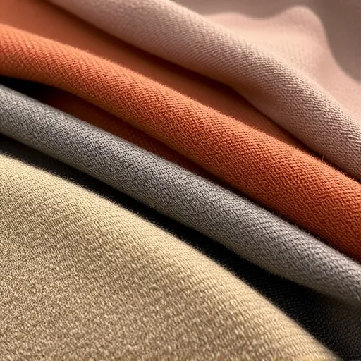 A detailed close-up of luxurious upholstery fabric swatches, showcasing various textures and colors suitable for sofas. This image can serve as an alt description for fabric options available for sofa upholstery. Sofa Upholstery in Sar Sofa Repair Bahrain