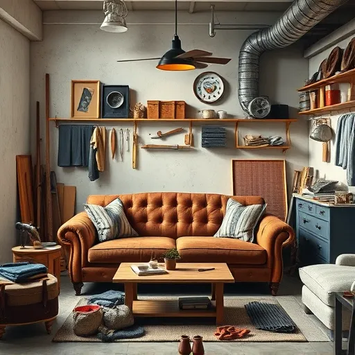 Design a serene and inviting image of a sofa repair workshop in Bahrain, showcasing tools and upholstery materials, perfect for an alt description. Sofa Upholstery in Sufalah Sofa Repair Bahrain